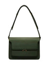 Saffiano Trunk Medium Shoulder Bag Green - MARNI - BALAAN 4