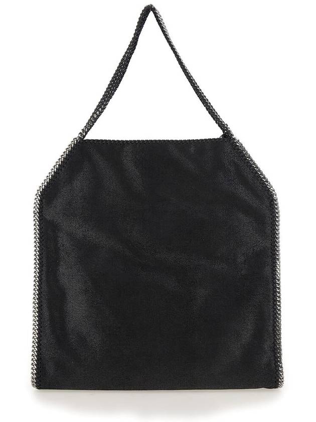 Black Handbag With Diamond-Like Chain And Logo Charm On The Front In Ecoleather Woman - STELLA MCCARTNEY - BALAAN 2