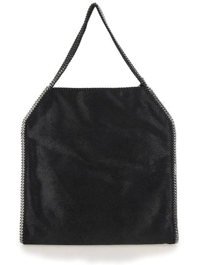 Black Handbag With Diamond-Like Chain And Logo Charm On The Front In Ecoleather Woman - STELLA MCCARTNEY - BALAAN 2