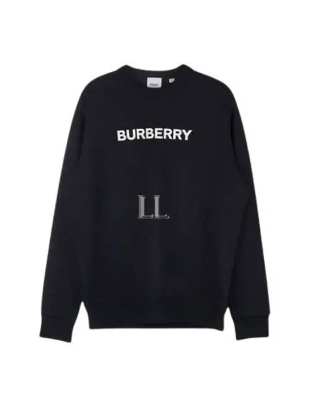 Front Logo Print Sweatshirt Black - BURBERRY - BALAAN 2