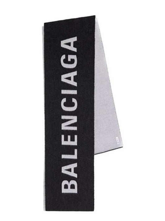 Wool jacquard logo muffler 512732420B01077 - BALENCIAGA - BALAAN 1