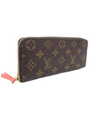 Women s Louis Vuitton M60742 Monogram Canvas Fuchsia Clemence Wallet Long gt Gangbuk used luxury goods - LOUIS VUITTON - BALAAN 4