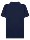 Austin Embroidery Logo Polo Shirt Blue - A.P.C. - BALAAN 3