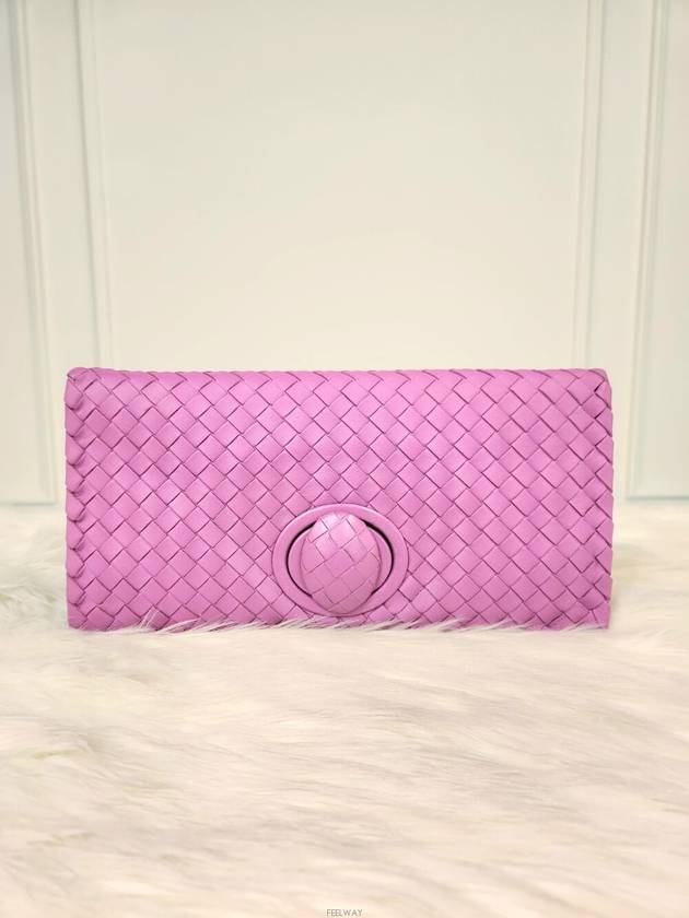 Daol Beomeo Branch Intrecciato Flap Pouch Purple Condition A - BOTTEGA VENETA - BALAAN 1