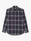 Men's Vintage Check Long Sleeve Shirt Navy - BURBERRY - BALAAN 2