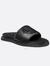 Aqua Quilted Smooth Calfskin Sandal Black - DIOR - BALAAN 6