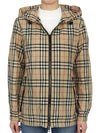 Check Hooded Jacket Archive Beige - BURBERRY - BALAAN 5