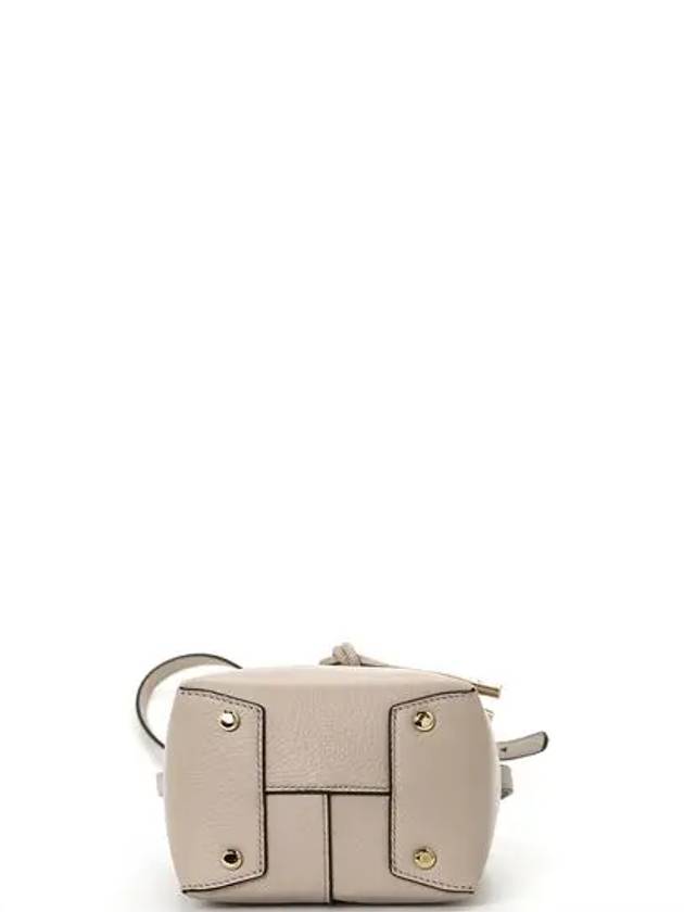 Gancini Mini Bucket Bag Beige - SALVATORE FERRAGAMO - BALAAN 5