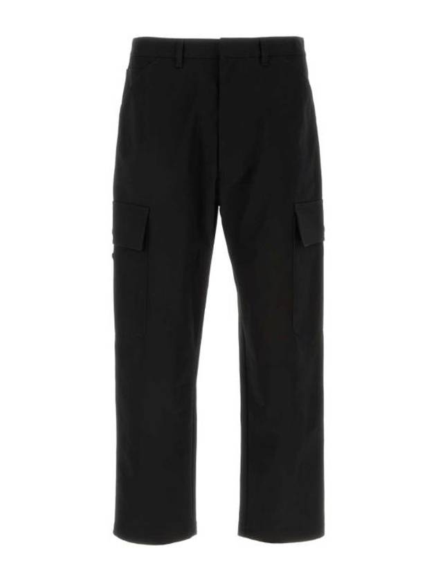 Cotton Straight Pants Black - PRADA - BALAAN 2