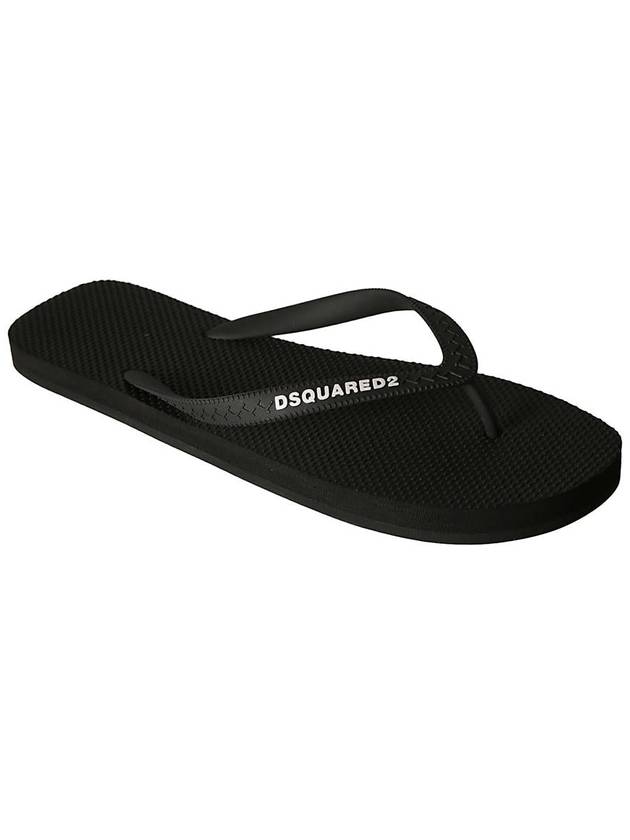 Logo Flip Flop Black - DSQUARED2 - BALAAN 4