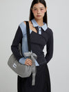 RIBBON CRESCENT CROSS BAG GRAY - MACNI - BALAAN 3