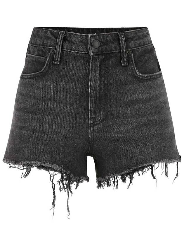 Women's Bite Denim Shorts Black - ALEXANDER WANG - BALAAN 2