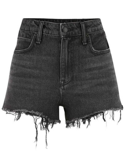 Women's Bite Denim Shorts Black - ALEXANDER WANG - BALAAN 2