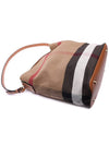 Canvas Check Ashby Shoulder Bag Brown - BURBERRY - BALAAN 6