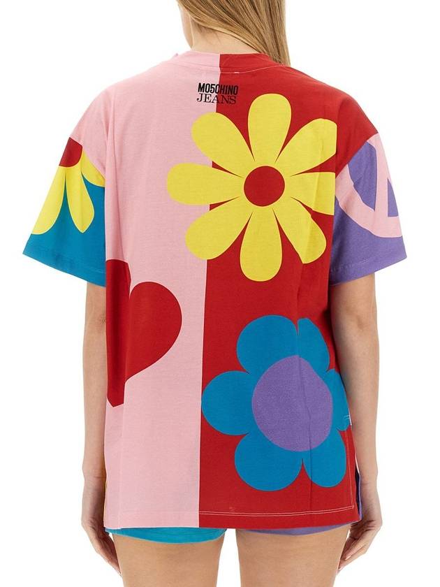 short sleeve t-shirt 07043262 1888 MULTICOLOUR - MOSCHINO - BALAAN 4