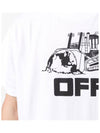 Caterpillar Arrow Over Short Sleeve T-Shirt White - OFF WHITE - BALAAN 6