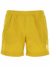 Men's Chrome Logo Patch Swim Shorts Yellow - CP COMPANY - BALAAN 2