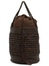 Handwoven Basket Big Bucket Bag Dark Brown - DRAGON DIFFUSION - BALAAN 4