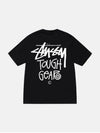 Tough Gear Short Sleeve T-Shirt Black - STUSSY - BALAAN 4