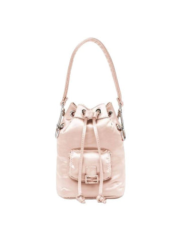 Mon Tresor Small Nylon Bucket Bag Pink - FENDI - BALAAN 1