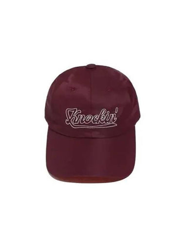 Nylon Stitch Knocking Logo B Cap Burgundy - OGARP - BALAAN 1