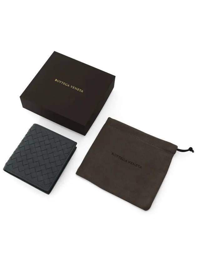 Intrecciato Small Folder Half Wallet Dark Grey - BOTTEGA VENETA - BALAAN 5