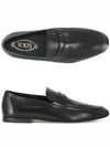 Men's Small Logo Leather Penny Loafer Black - TOD'S - BALAAN 2