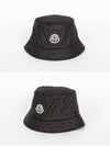 Quilted Nylon Bucket Hat Black - MONCLER - BALAAN 3