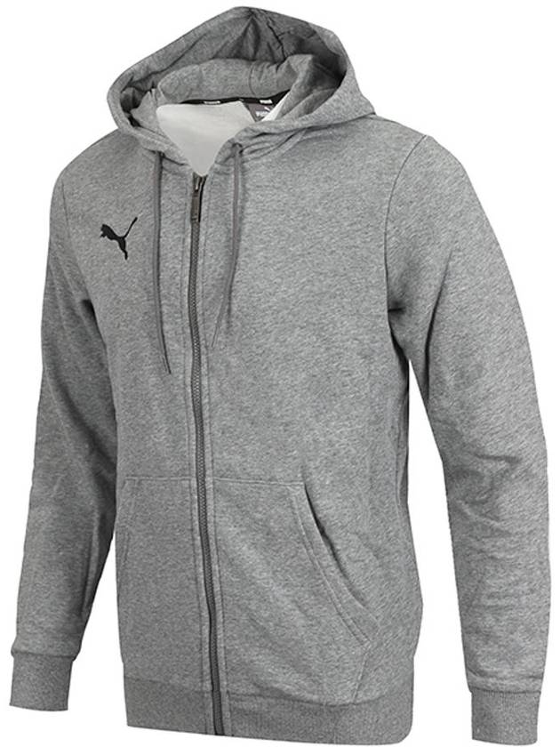 Team Goal 23 Casual Zip Up Hoodie Grey - PUMA - BALAAN 1