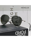 Eyewear Aviator Metal Sunglasses Palladium - MONCLER - BALAAN 3