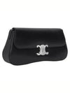 Medium Calfskin Shoulder Bag Black - CELINE - BALAAN 3