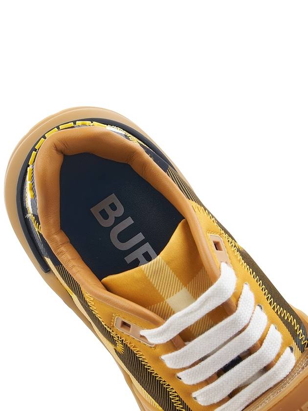 Vintage Check Ramsey Low Top Sneakers Yellow - BURBERRY - BALAAN 8