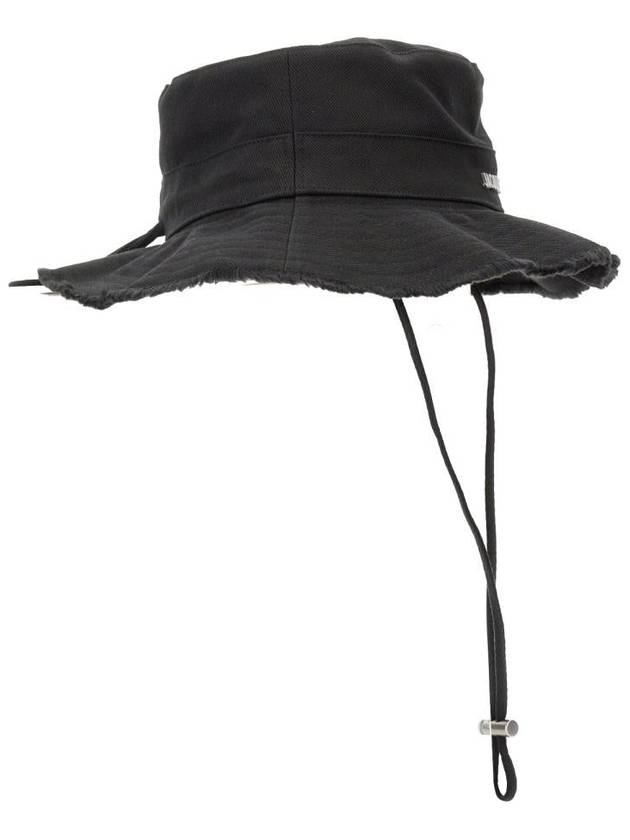 Le Bob Artichaut Bucket Hat Black - JACQUEMUS - BALAAN 4