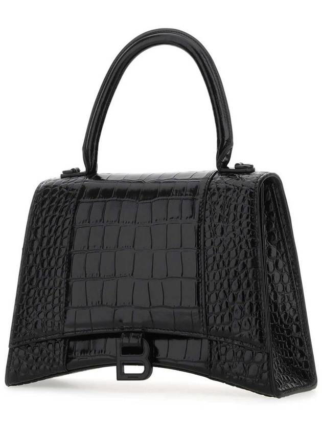 Hourglass Top Handle Tote Bag Black - BALENCIAGA - BALAAN 3