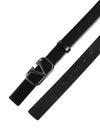 V Logo Leather Belt Black - VALENTINO - BALAAN 3