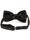 Men's Skull  Silk Bow Tie Black - ALEXANDER MCQUEEN - BALAAN 3