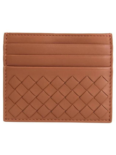 Intrecciato 3-Fold Card Wallet Brown - BOTTEGA VENETA - BALAAN 1