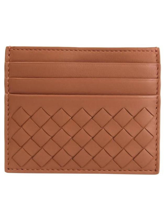 Intrecciato 3-fold card wallet brown - BOTTEGA VENETA - BALAAN.