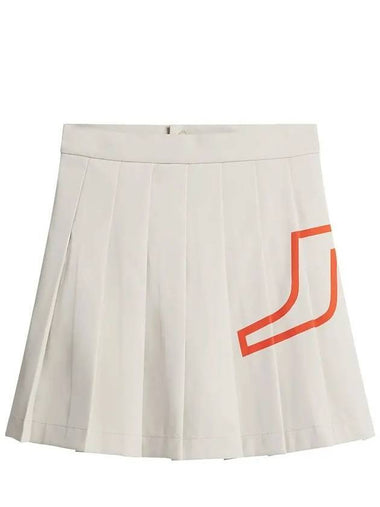 Naomi Pleated Skirt Almond Milk - J.LINDEBERG - BALAAN 1