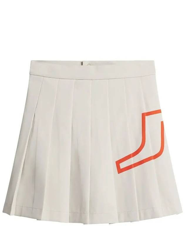 Naomi Pleated Skirt Almond Milk - J.LINDEBERG - BALAAN 1