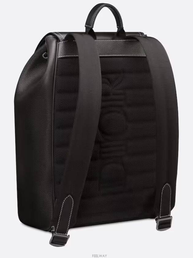 Saddle Grained Calfskin Backpack Black - DIOR - BALAAN 7