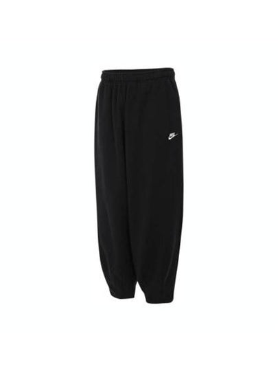 Club Fleece Oversized French Terry Track Pants Black - NIKE - BALAAN 2