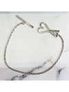 Heart Logo Bracelet Silver - AMI - BALAAN 5