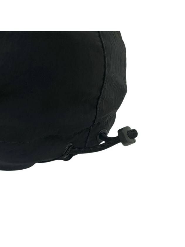 Wrinkled Nylon Metal 6 Panel Ball Cap Black - STONE ISLAND - BALAAN 6