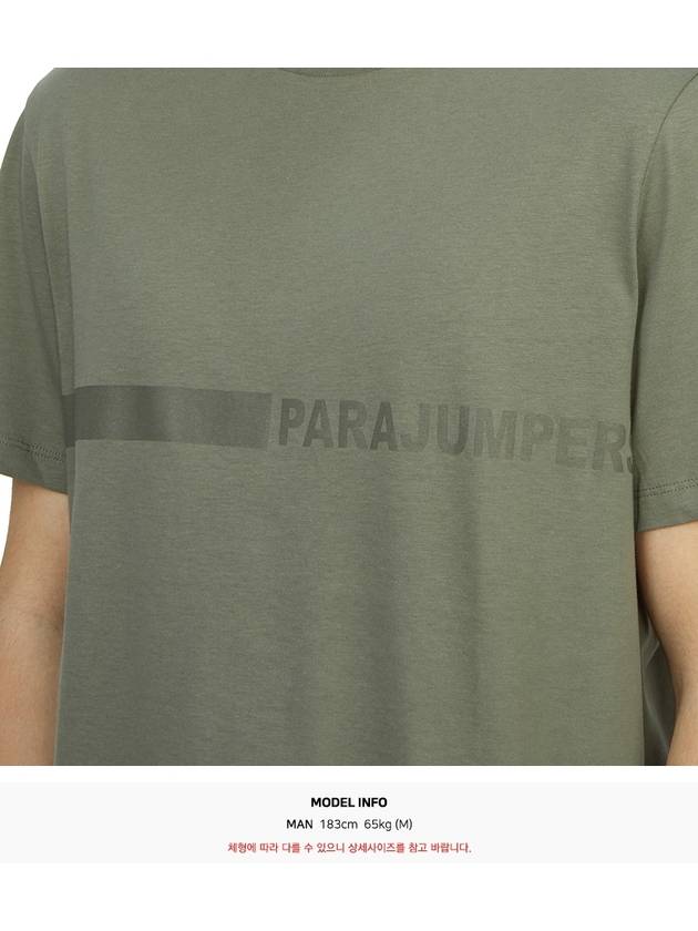 Men s short sleeve t shirt PMTSXF05 THYME - PARAJUMPERS - BALAAN 7