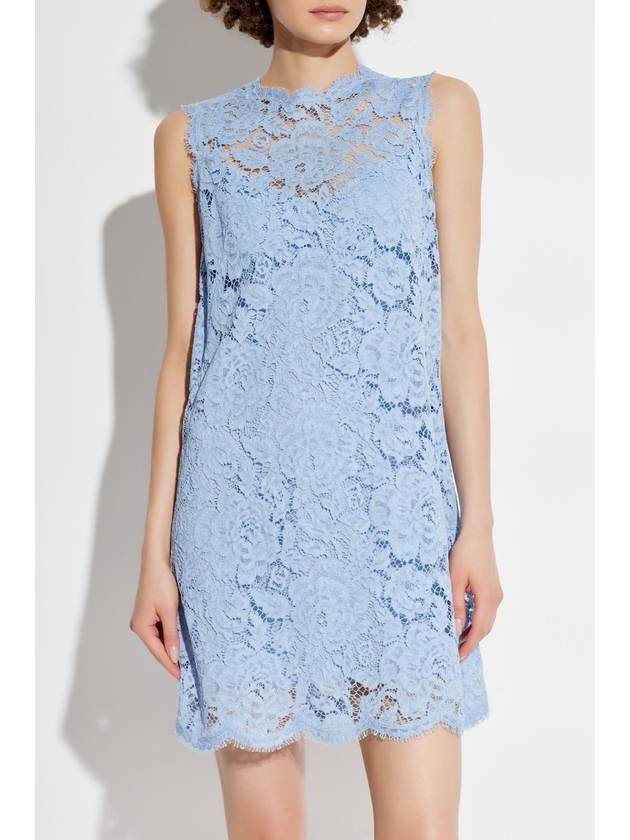 Dolce & Gabbana Lace Dress, Women's, Blue - DOLCE&GABBANA - BALAAN 3