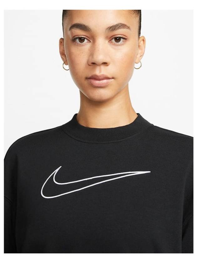 Dri-Fit Get Fit Graphic Crew Neck Sweatshirt Black - NIKE - BALAAN 5