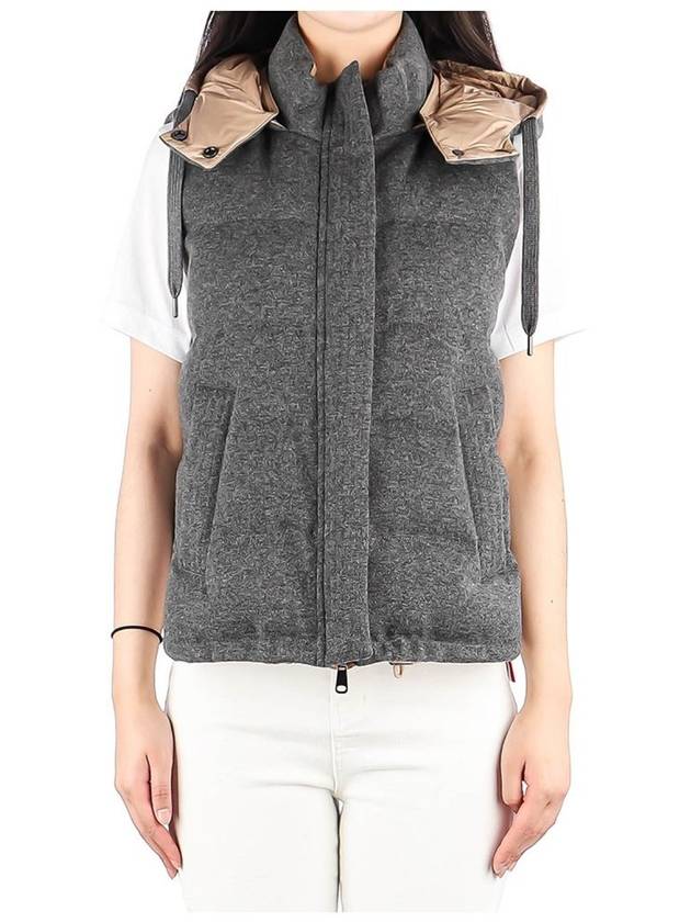 Women's Cashmere Vest Grey - BRUNELLO CUCINELLI - BALAAN 2