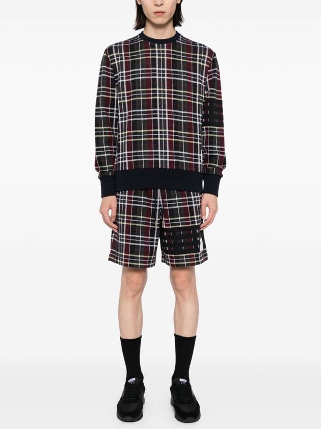 Men's Jacquard Check Shorts - THOM BROWNE - BALAAN 4