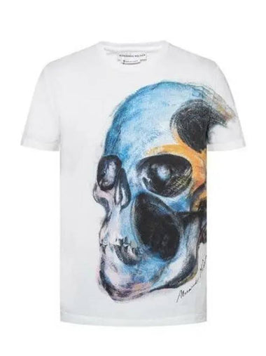 550475 QMZ61 Skull Logo Short Sleeve T Shirt 271938 1008895 - ALEXANDER MCQUEEN - BALAAN 1